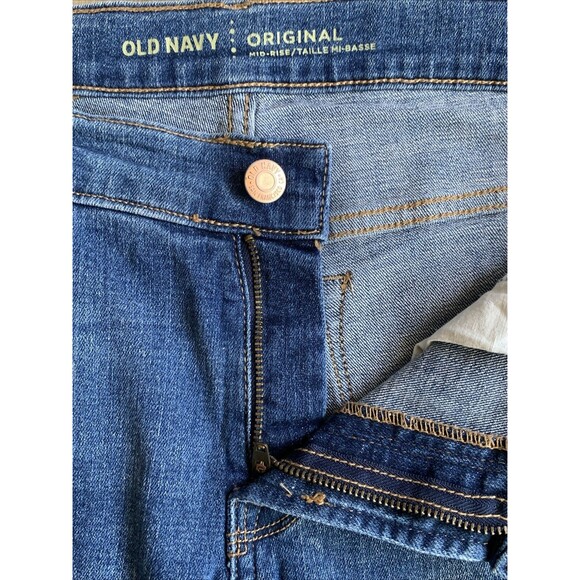 Womens Old Navy Original High Rise Stretch Denim 5-pocket Blue Jeans Sz 8 SHORT - Picture 7 of 13
